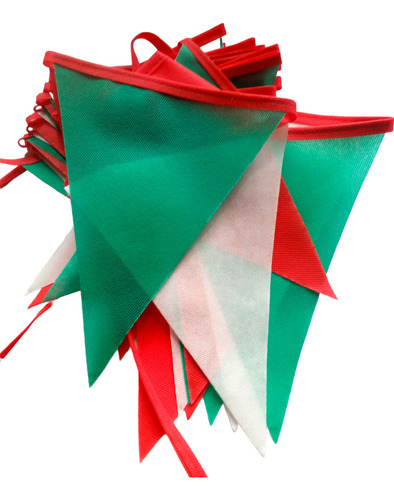 Banderines Bandera Italia Verde Blanco Rojo 5 Mts Friselina