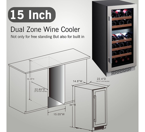 Cava De Vinos Refrigeración Bebidas 28 Botellas