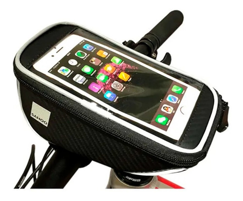 Imagen 5 de 5 de Bolso Para Bici Sahoo Handlebar Bag Porta Celular