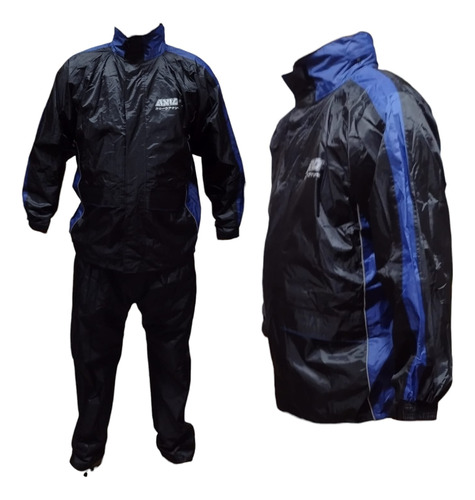 Traje De Lluvia C/capucha Impermeable Moto Rompeviento Dzz