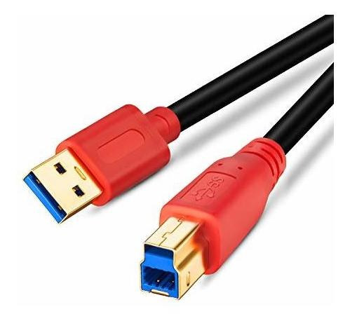 Cable Usb 3.0 A-b 1ft Compatible Hdd, Impresoras, Escáner,