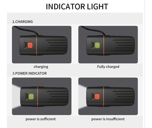 Linterna Led Recargable + Power Bank 2 En 1