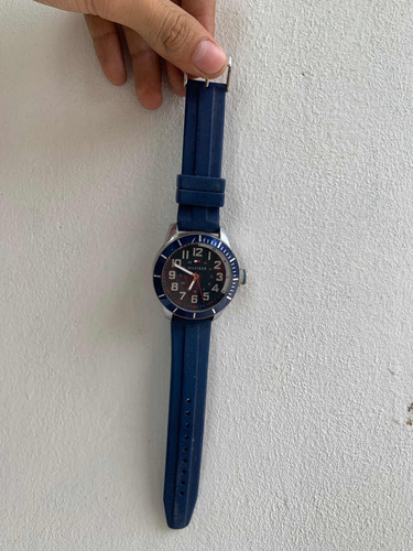 Reloj Tommy Hilfiger Navy Silicone Strap Watch 48mm