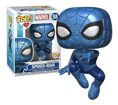 Funko Pop Marvel Spider Man Hombre Araña Metalico Proposito