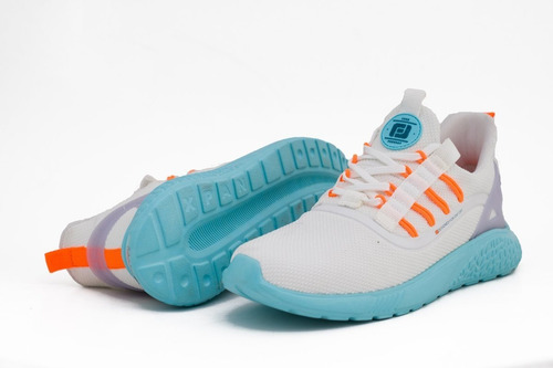 Imagem 3 de 6 de Tênis Freeday Bio Branco Laranja Neon Oceano Original