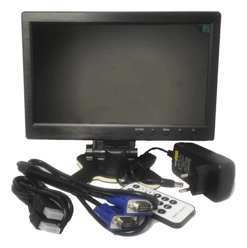 Monitor 10.1 Resolucion 1024x600, Hdmi, Vga, Rca, Usb, Bnc