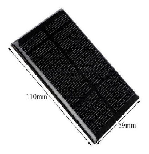 Imagen 2 de 3 de Panel Solar 5volts 250ma, Monocristalino Epoxi Diodo.