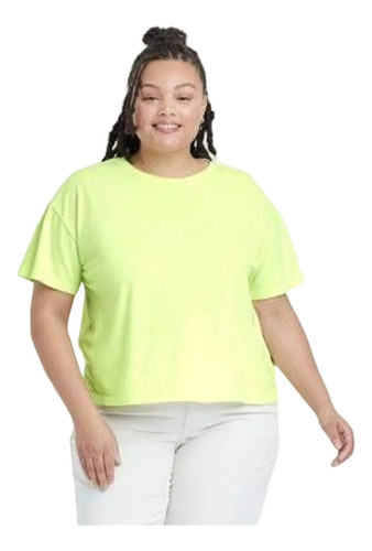 Camisa Remera Dama Talle Grande Plus Size Limon Ava Viv