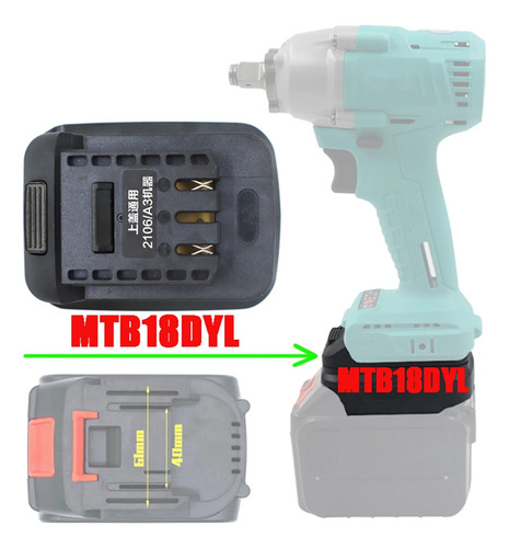 Adaptador Mtb18dyl De 5 Piezas Para Batería De Iones De Liti