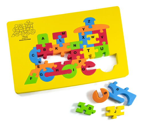 Puzzle Tren Goma Eva Habilidades Entretenido Niños Niñas 