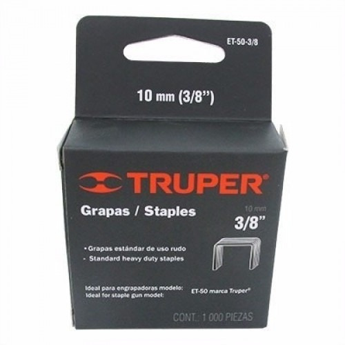 Grapas Tapiceria 3/8''-10mm 1000 Pzs Truper