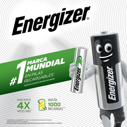 Imagen 3 de 3 de Cargador De Pilas Maxi Energizer