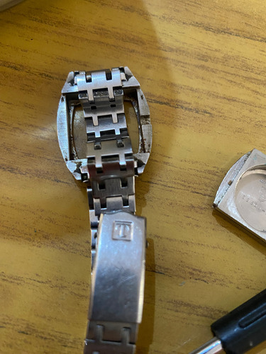 Reloj Tissot T-12 Mujer Acero Plateado Cierre Mariposa Azul Acero Azul Acero Gris (Usado)