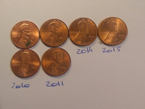 Moneda Lincoln. Un Centavo. De 2010 A 2017. C/ Escudo