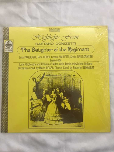 Disco Vinilo Gaetano Donizetti Cetra Opera Daughter Regiment