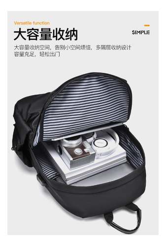 Mochila De Negocios Con Computadora Usb De Viaje De Gran Capacidad