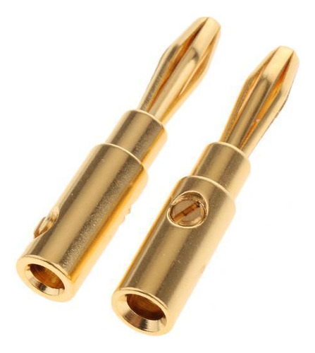 3x2 Piezas 4mm Conector Banana Conector De Cable De Altavoz