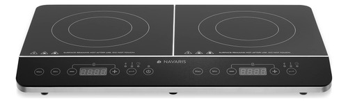 Navaris Placa De Cocina De Doble Induccin, Porttil, Doble En