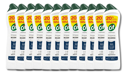Limpador Multiuso Cremoso Cif Original 450ml - Caixa Com 12