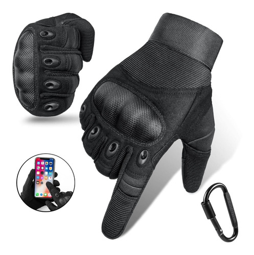 Guantes De Moto Con Pantalla Táctil Y Mosquetón