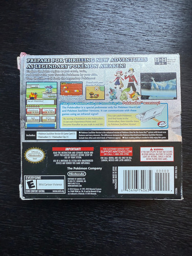 Pokemon Soul Silver Nintendo Ds Completo Colección Original