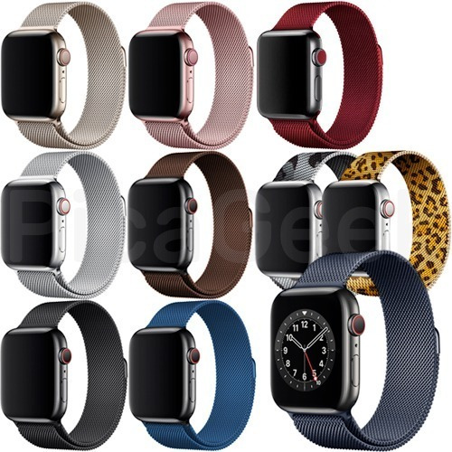 Malla Metálica Milanese Para Apple Watch 38 40 41 42 44 45mm