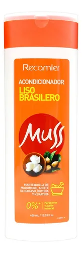 Acondicionador Muss Liso Brasilero - Biotina, Keratina