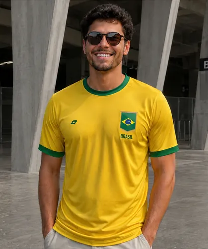 Camisa Brasileira Patria Amarela Direita Torcida DJON por DSPORTIVO UNIFORMES 4.