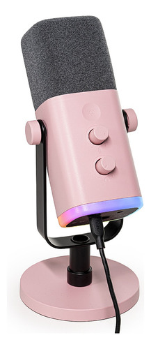 Micrófono Fifine Am8 Pink Dinámico