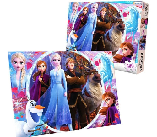 Rompecabezas Puzzle 500 Piezas Frozen Tapimovil Dfz07916