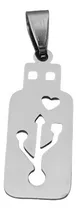 Comprar 3 Dijes Pendrive Calado Computacion Acero Quirurgico C:4686