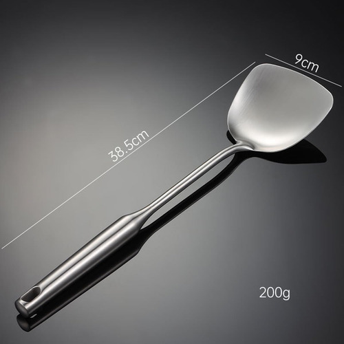 Juego 2 Espátulas + Cucharón Wok Acero Inoxidable