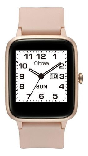 Reloj Q&q Citrea Smartwatch Color De La Caja Rosa Color De La Malla Rosa Color Del Bisel Rosa