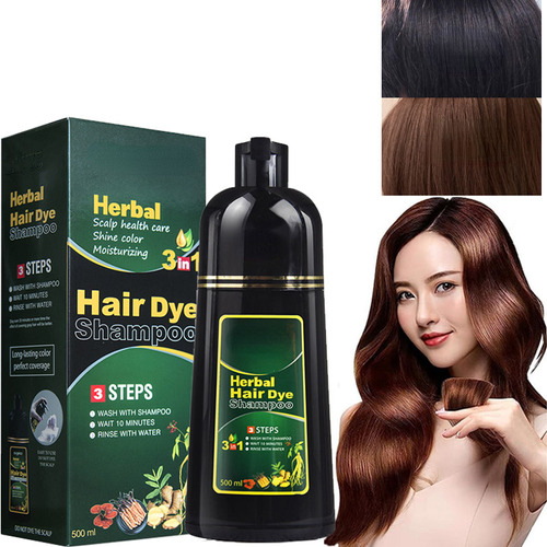 Champú Instant Hair Color, 500 Ml, Crema Suave Para Teñir El