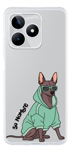 Funda Para Realme Para Mujer Perrito Cool Xolo Su Nombre