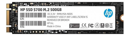 Disco sólido interno HP S700 2LU80AA 500GB