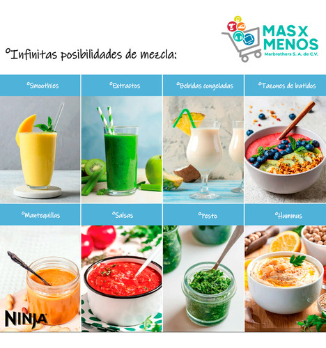 Licuadora Ninja Detect Power Blender 72oz 1200w Tb200wmvb