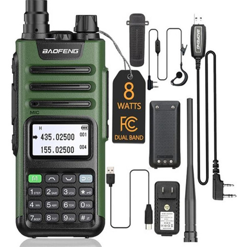 Walkie Talkie Baofeng Uv13 Pro Uhf Y Cargador Usb Vhf