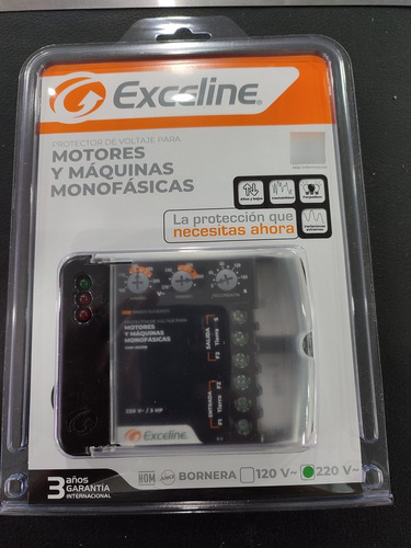 Protector De Voltaje Exceline Para Motores Monofasicos 220v