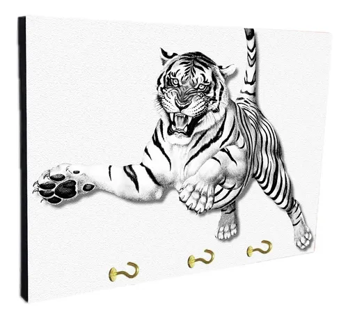 Porta Llaves De Pared Tigres Varios Modelos 15x20cm (22)