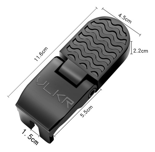 2 Reposapiés De Bicicleta Ligeros Con Clavija De 15 Mm