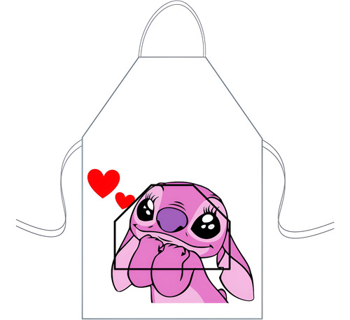 Delantal Cocina Mediano Para Niños Mini Chef Personalizado Stich Y Angel 19 Personalizado