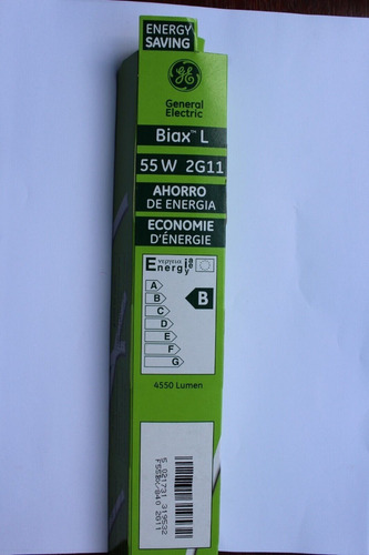 Tubos Fluorescente Bajo Consumo Biax L 55w/840 4 Pin. 2g11
