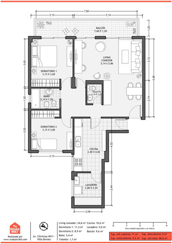 Imagen 8 de 30 de Venta Villa Devoto Depto 4 Amb. Sobre Boulevard