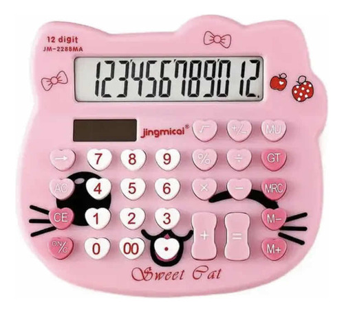 Calculadora Kawalli Personaje De Moda Hello Kitty 13 Dígitos