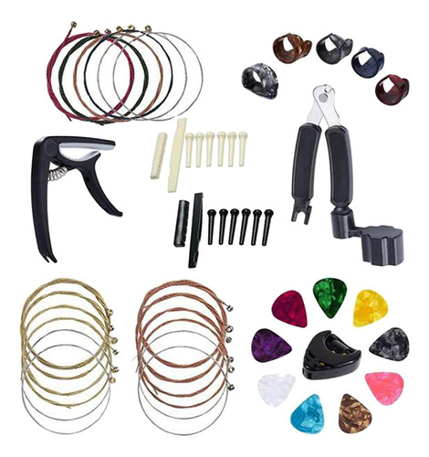 51x Accesorios De Guitarra Cuerdas Acústicas, Selecciones