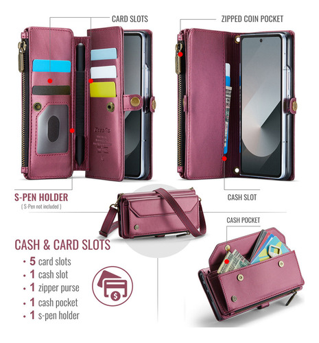 Funda For Samsung Galaxy Z Fold 6, Funda Tipo C