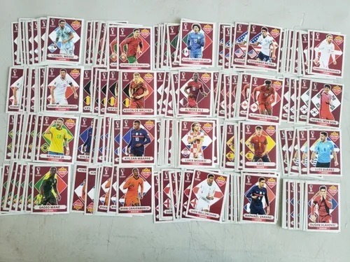 20 Extra Stikers Base 1 De Cada Uno Messi Ronaldo Originales