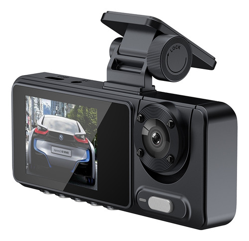 Espelho Retrovisor Transparente De Carro De 3 Câmeras Dash C