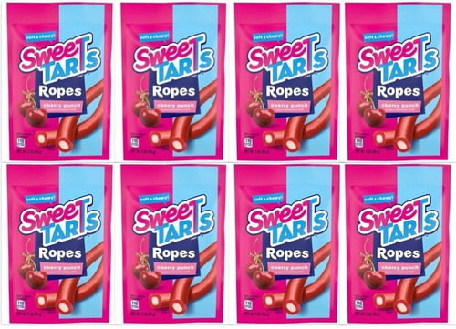 Sweet Tarts Ropes Cherry Punch 85 G (8 Piezas)